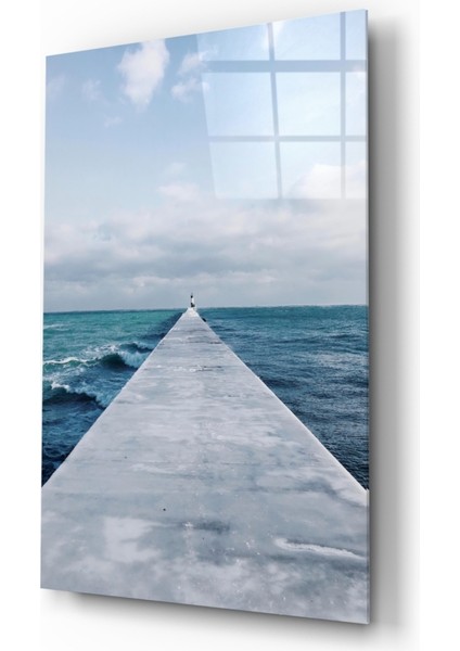 Rıhtım Cam Tablo - 72X46 cm