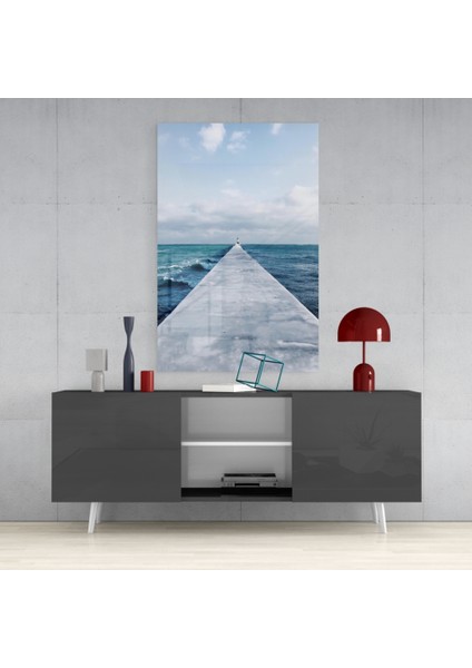 Rıhtım Cam Tablo - 72X46 cm fırsatları