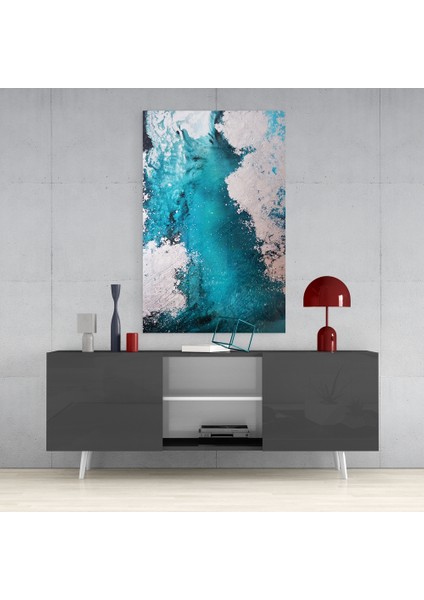 Soyutluğun Renkleri Cam Tablo - 72X46 cm fırsatları