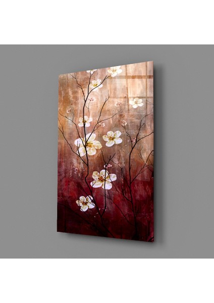 Papatyalar Cam Tablo - 72X46 cm
