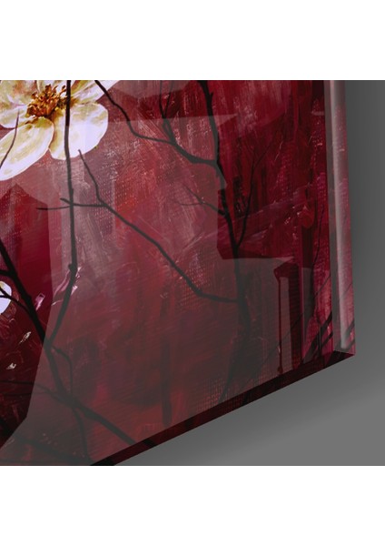 Papatyalar Cam Tablo - 72X46 cm