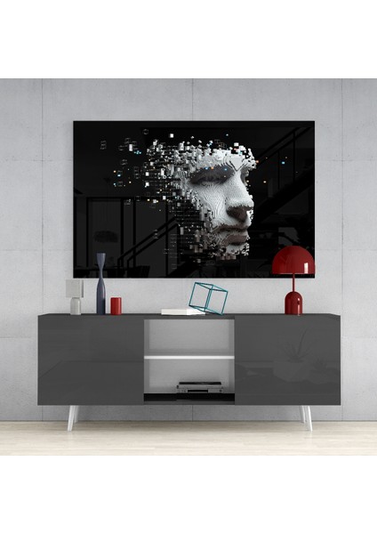 Insan Olmak Cam Tablo - 72X46 cm fırsatları