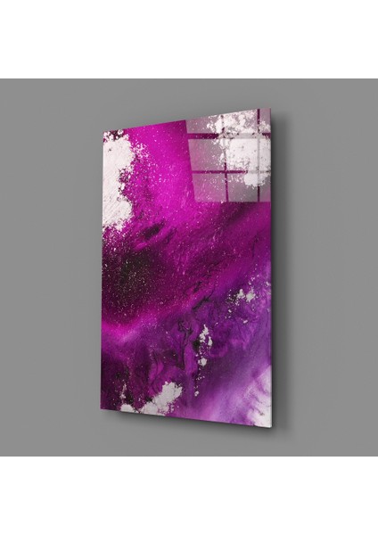Soyutluğun Renkleri Cam Tablo - 72X46 cm