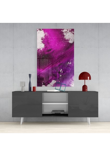 Soyutluğun Renkleri Cam Tablo - 72X46 cm