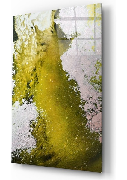 Soyutluğun Renkleri Cam Tablo - 72X46 cm