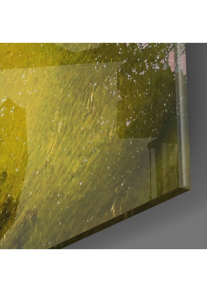 Soyutluğun Renkleri Cam Tablo - 72X46 cm
