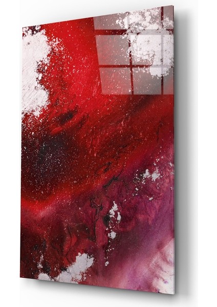 Soyutluğun Renkleri Cam Tablo - 72X46 cm