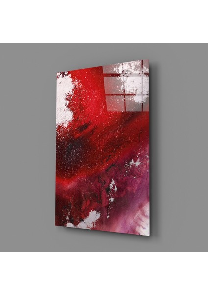 Soyutluğun Renkleri Cam Tablo - 72X46 cm