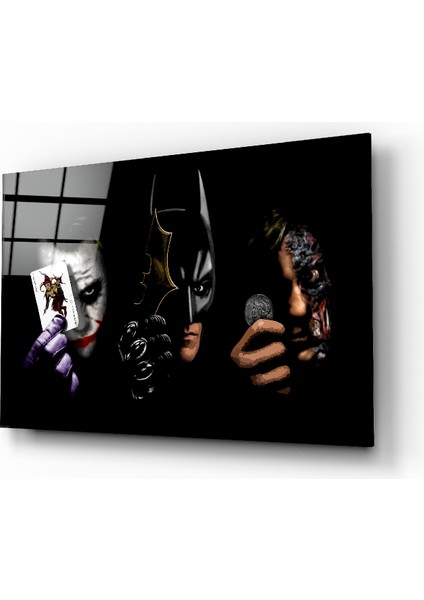 Batman, Joker, Harvey Cam Tablo - 72X46 cm