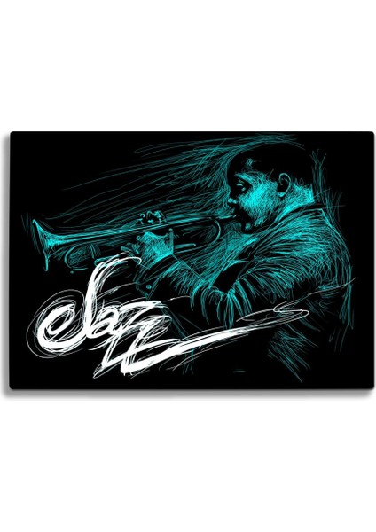 Jazz Uv Baskılı Cam Kesme Tablası 35X25 cm