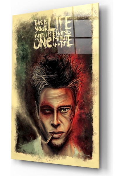 Dövüş Kulübü - Fight Club Cam Tablo - 72X46 cm