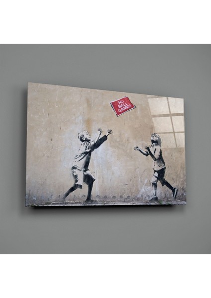 Kayıp Top Cam Tablo - 72X46 cm
