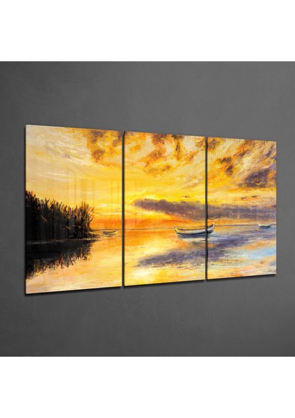 Günbatımı Cam Tablo - 3 Adet 72X46 cm fiyatları
