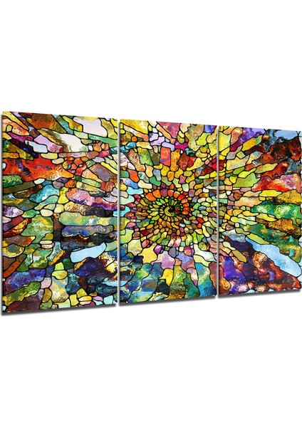 Renk Cümbüşü Cam Tablo - 3 Adet 72X46 cm