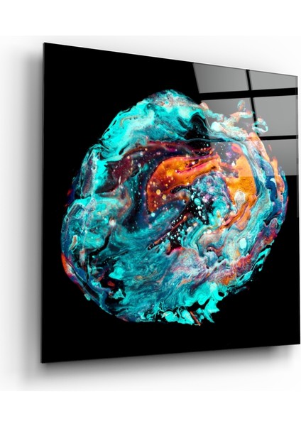 Renklerin Dansı Cam Tablo - 40X40 cm