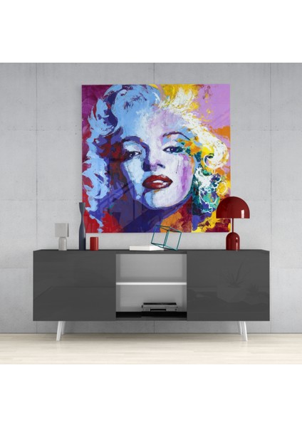 Marilyn Monroe Cam Tablo - 40X40 cm fırsatları