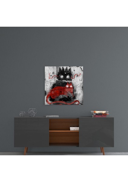 Bay Pençe ve Şanslı Cam Tablo - 40X40 cm fırsatları