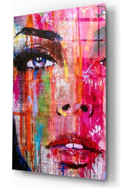 Kadın Cam Tablo - 72X46 cm