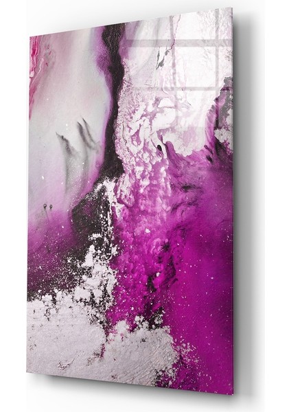 Soyutluğun Renkleri Cam Tablo - 72X46 cm