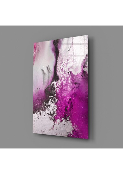Soyutluğun Renkleri Cam Tablo - 72X46 cm