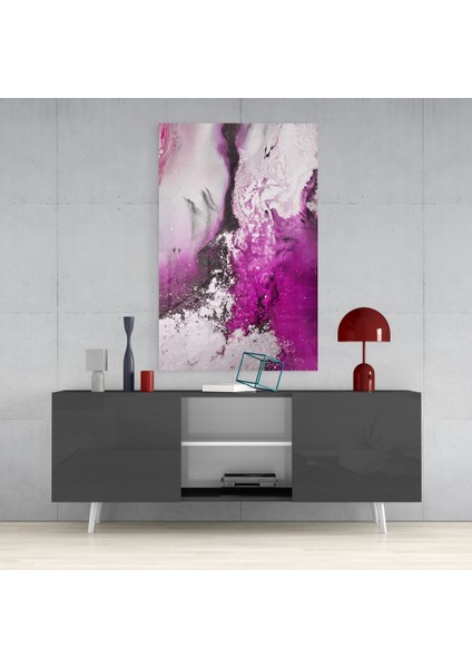 Soyutluğun Renkleri Cam Tablo - 72X46 cm