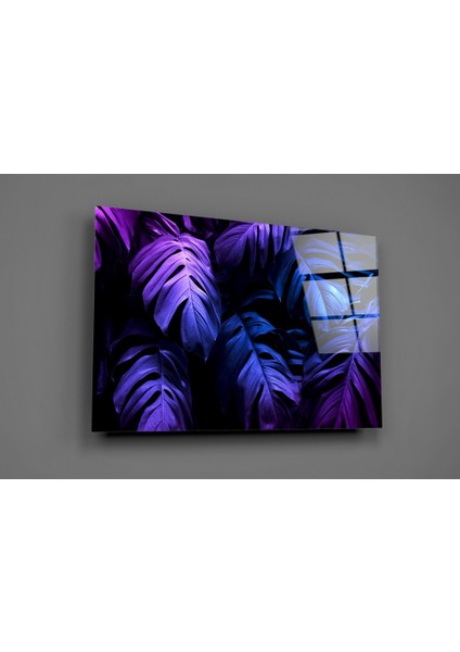 Tropik Yaprak Cam Tablo - 72X46 cm fiyatları