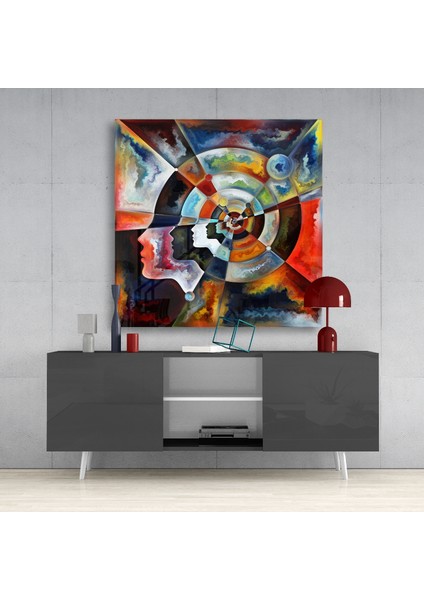 Meditasyon Cam Tablo - 40X40 cm fırsatları