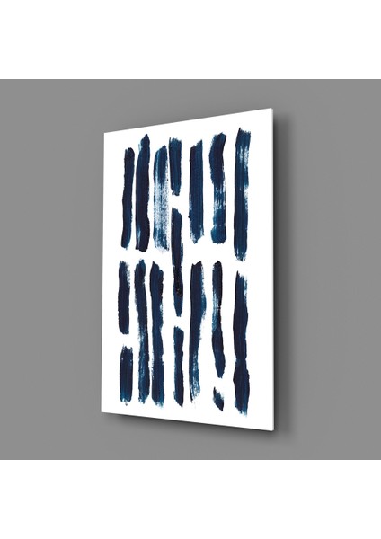 Çizgiler Cam Tablo - 72X46 cm