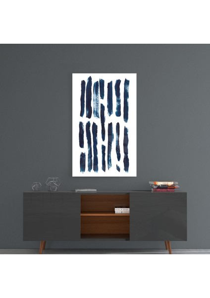 Çizgiler Cam Tablo - 72X46 cm
