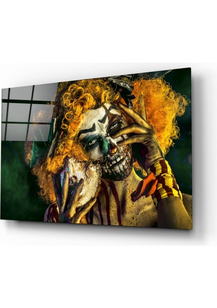 Palyaço Cam Tablo - 72X46 cm