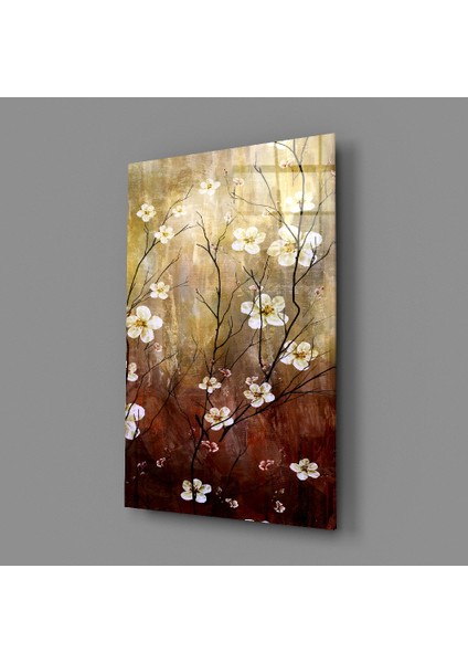 Papatyalar Cam Tablo - 72X46 cm