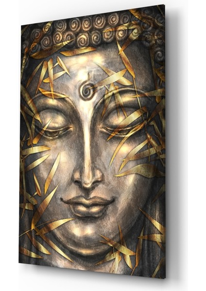 Mistik Heykel Cam Tablo - 72X46 cm