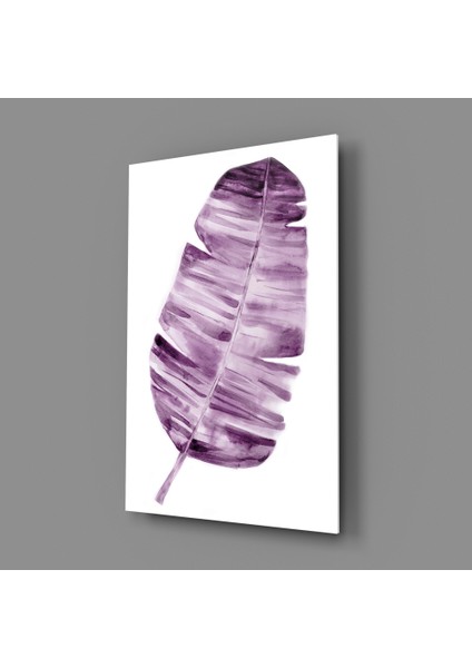 Yaprak Cam Tablo - 72X46 cm