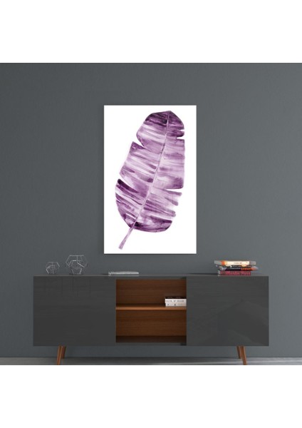 Yaprak Cam Tablo - 72X46 cm