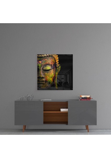 Buddha Cam Tablo - 60X60 cm fırsatları