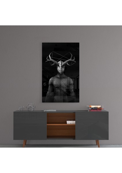 Donnie Grey Cam Tablo - 72X46 cm