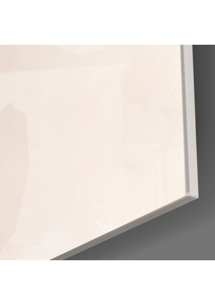 Abstract Bej Cam Tablo - 72X46 cm