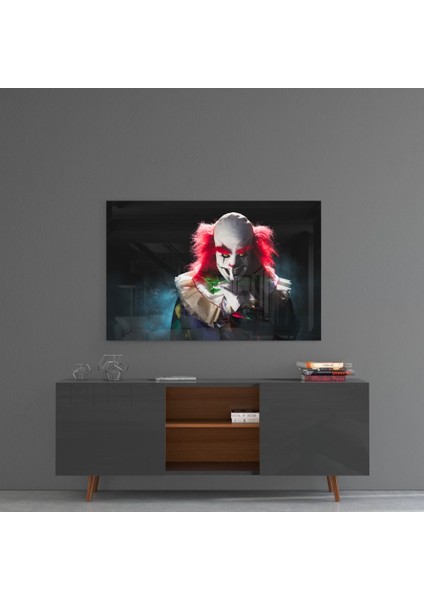 Palyaço Cam Tablo - 72X46 cm fırsatları