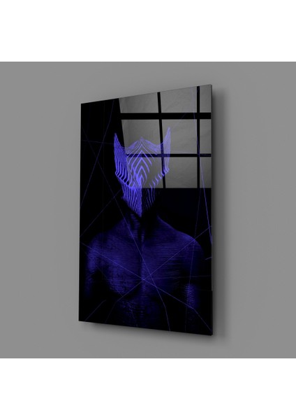 Darko Purple Cam Tablo - 72X46 cm