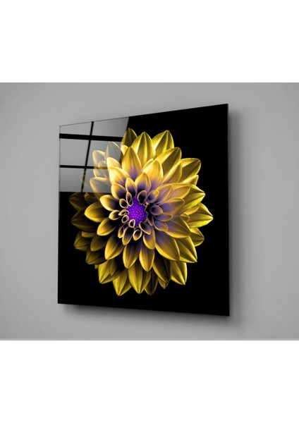 Sarı Çiçek Cam Tablo - 40X40 cm fiyatları