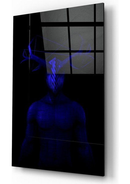 Donnie Blue Cam Tablo - 72X46 cm