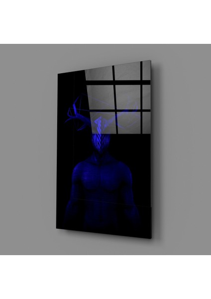 Donnie Blue Cam Tablo - 72X46 cm