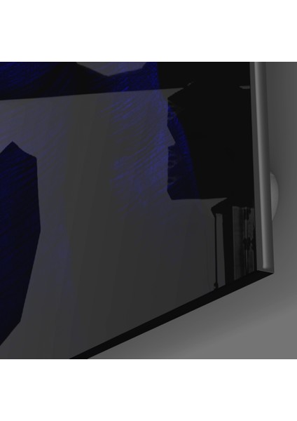 Donnie Blue Cam Tablo - 72X46 cm
