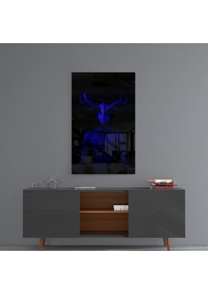 Donnie Blue Cam Tablo - 72X46 cm