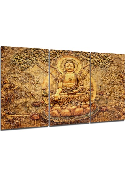 Buda Mega Cam Tablo - 3 Adet 72X46 cm