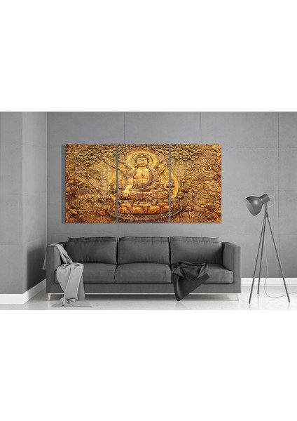 Buda Mega Cam Tablo - 3 Adet 72X46 cm modelleri