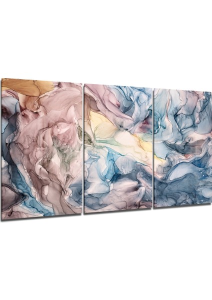 Sihirli Renkler Cam Tablo - 3 Adet 72X46 cm