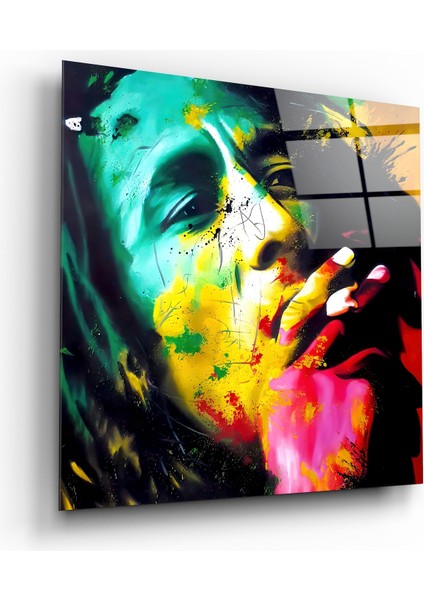 Bob Marley Cam Tablo - 40X40 cm