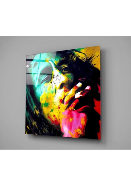 Bob Marley Cam Tablo - 40X40 cm fiyatları