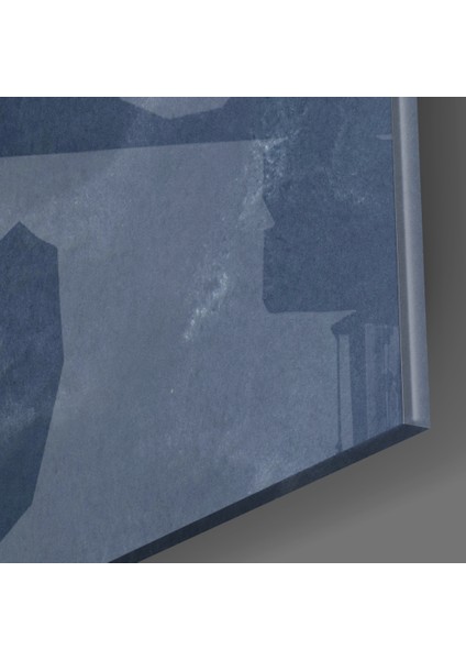 Abstract Gri Cam Tablo - 72X46 cm